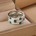 Emerald Matrix Ring