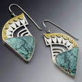 Vintage Nebula Earrings in Silver