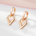 Elegant Small Zirconia Earrings
