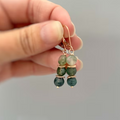 Vintage Green Stones Earrings