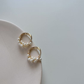 Elegant Inlaid Pearl Earrings