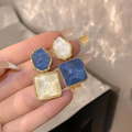 Elegant White Ocean Earrings