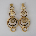 Vintage Golden Hoops Earrings