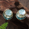 Vintage Handpainted Multi Layered Rounded Earrings