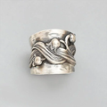 Vintage Rose Silver Ring