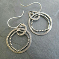 Vintage Silver Hoop Earrings
