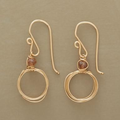 Vintage Golden Thread Drop Earrings