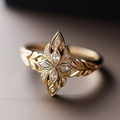 Floral Marquise Ring
