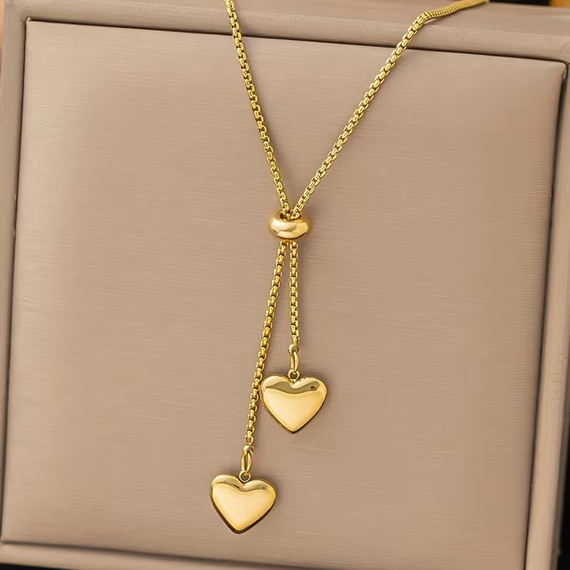 Falling Hearts Necklace