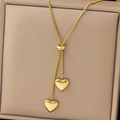 Falling Hearts Necklace