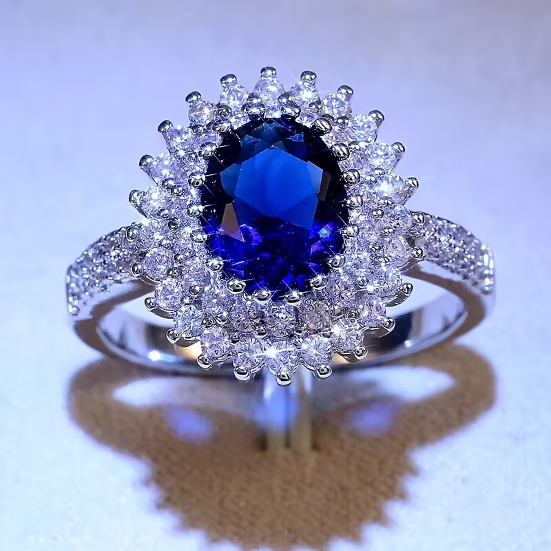 Midnight Sunburst Ring