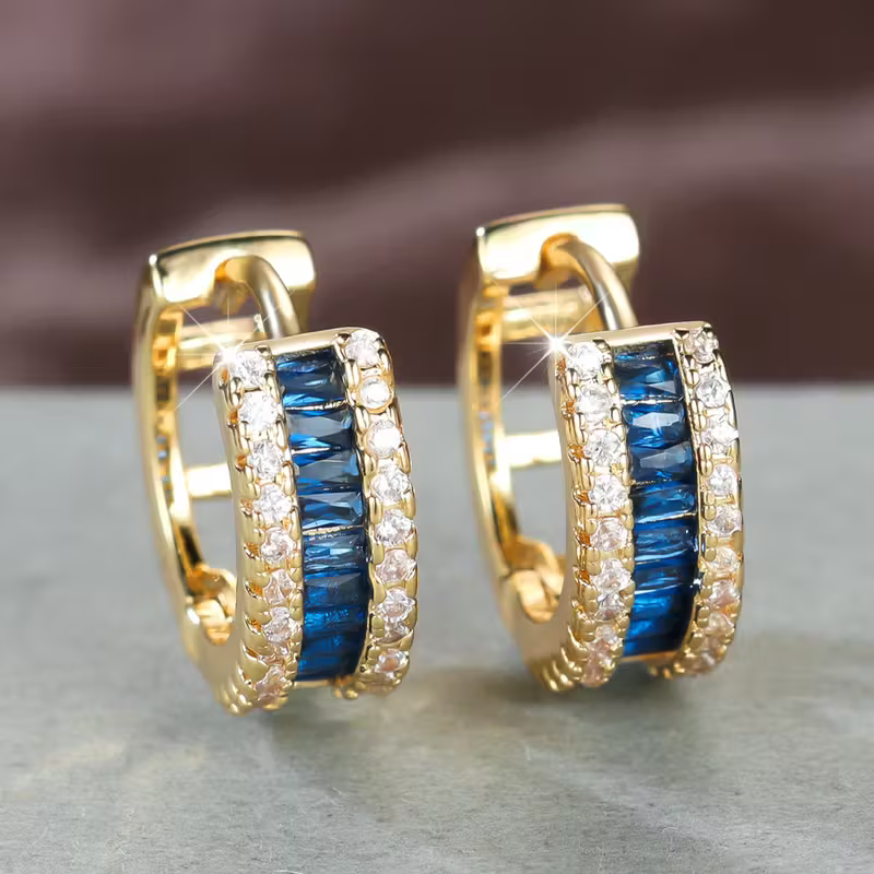 Regal Sapphire Earrings