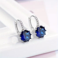 Sapphire Solitaire Earrings