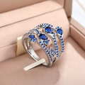 Sapphire Cascade Ring