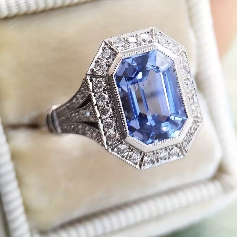 Azure Deco Ring