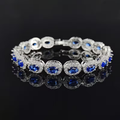 Sapphire Oval Bracelet