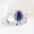 Sapphire Duo Promise Ring