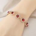 Ruby Halo Bracelet