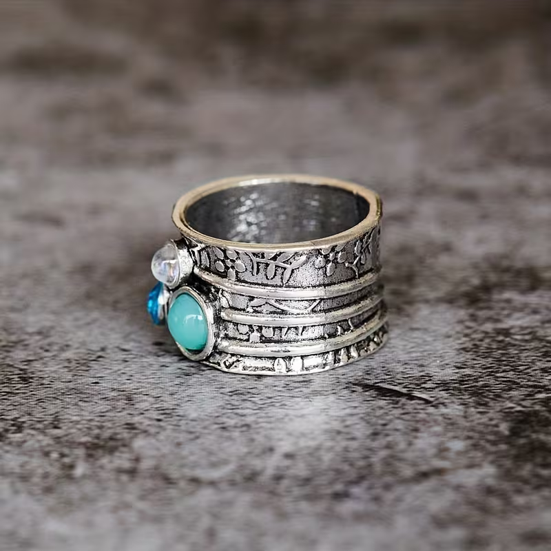 Floral Gemstone Ring