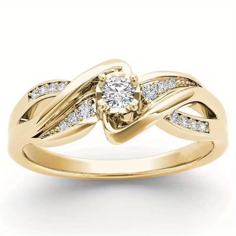Golden Knot Promise Ring
