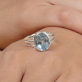 Aqua Crystal Ring