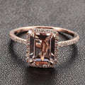 Vintge Rose Glass Ring