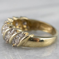 Vintage Spiral Knotted Golden Ring