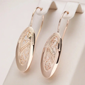 Elegant Hollow Gold Earrings