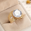 Spark Crystal Rounded Ring