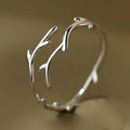 Silver Branch Ring