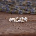 Bright Leaf Pearl Ring