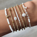 White Stones Bracelet Pack