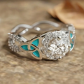Turquoise Brilliance Silver Ring