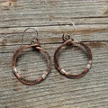 Vintage Bronze Hoop Earrings
