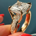 Sparks Gold Crystal Ring