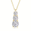 Triple Spark Gold Necklace