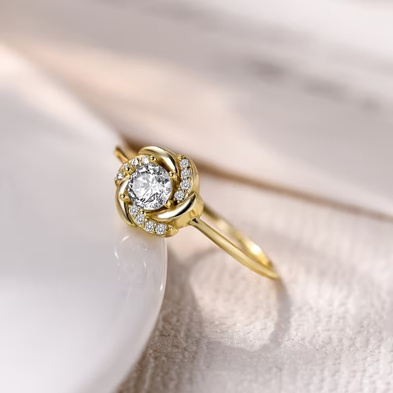 Romantic Gold Ring for Special Moments