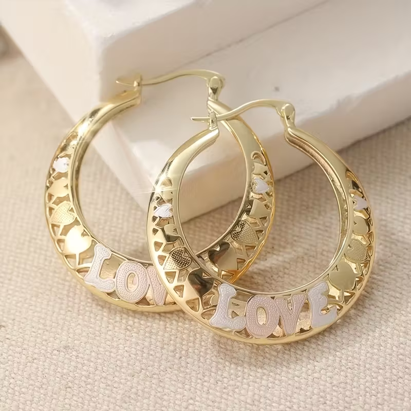 Delicate Artisan Gold Earring