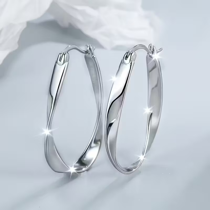 Delicate Artisan Silver Earring