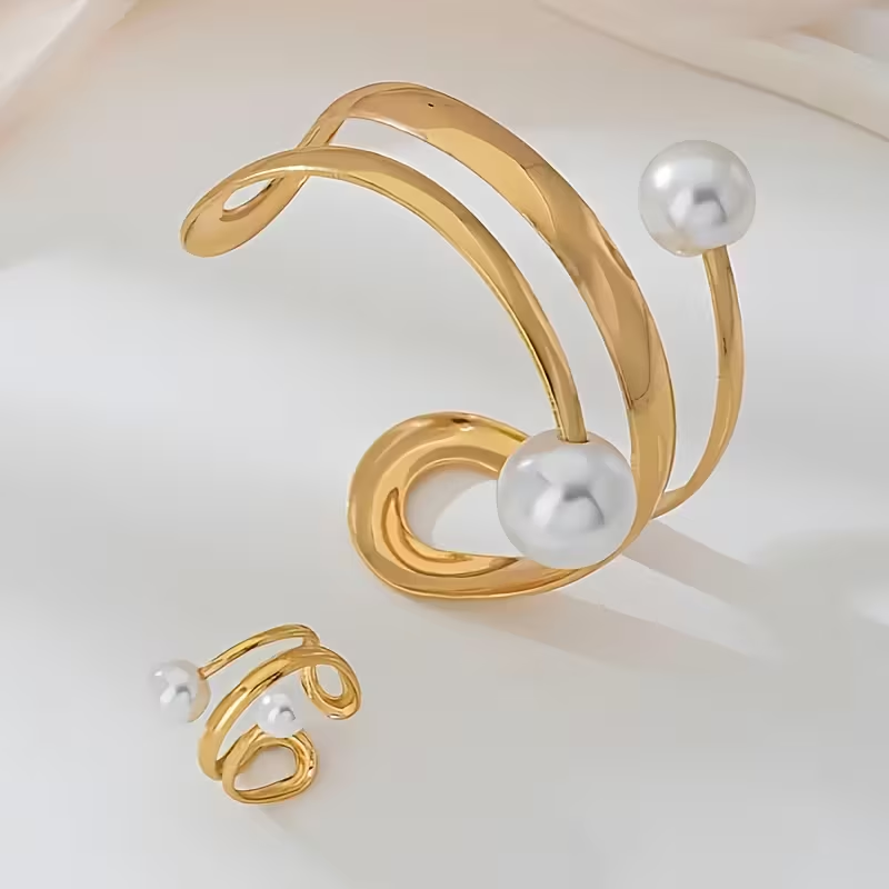 Vintage Handmade Gold Set