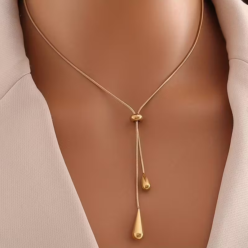 Luxury Gold Drop Dangle Set
