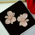 Elegant Flower Stud Earrings
