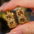 Inlaid Zirconia Sparkling Earrings