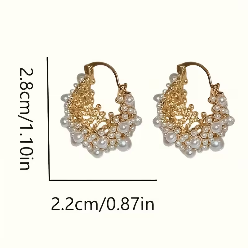 Vintage Handmade Gold Earring