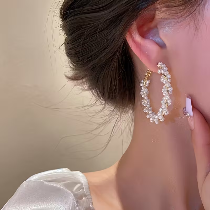 Vintage Handmade Pearl Earring