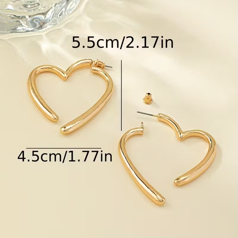 Vintage Handmade Gold Earring
