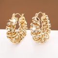 Temper Flower Roll Earrings