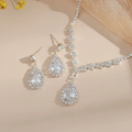 Elegant Zirconia Drop Set