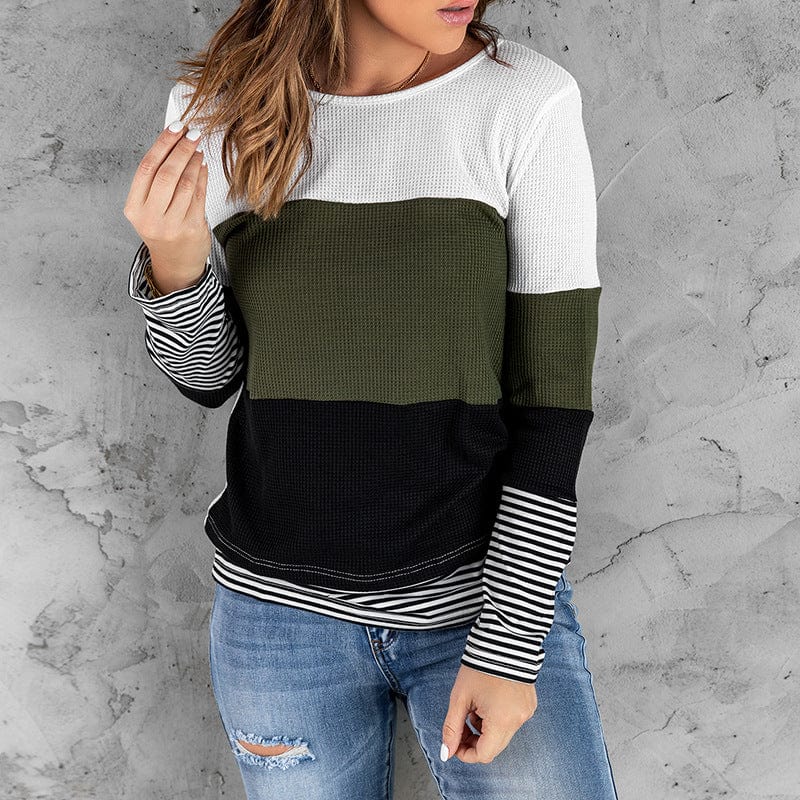 JO | Elegant striped green sweater