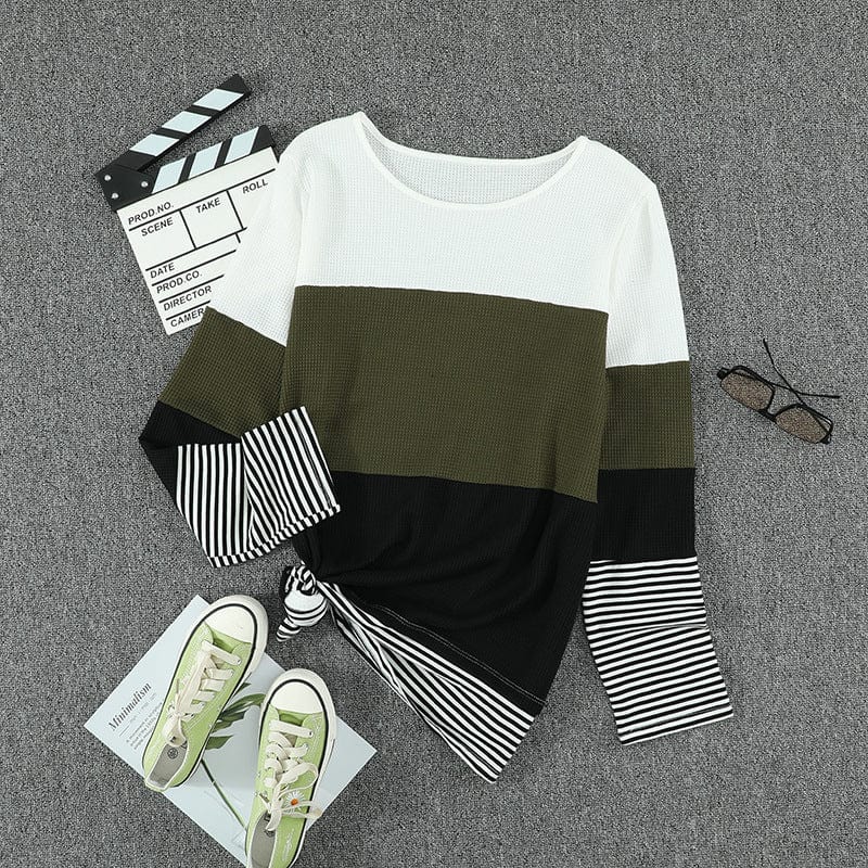 JO | Elegant striped green sweater